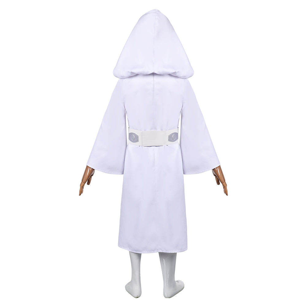 Enfant Princess Leia Robe Blanche Cosplay Costume