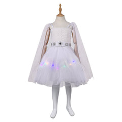 Enfant Princess Leia Robe en Maille Cosplay Costume Design Original