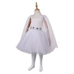 Enfant Princess Leia Robe en Maille Cosplay Costume Design Original