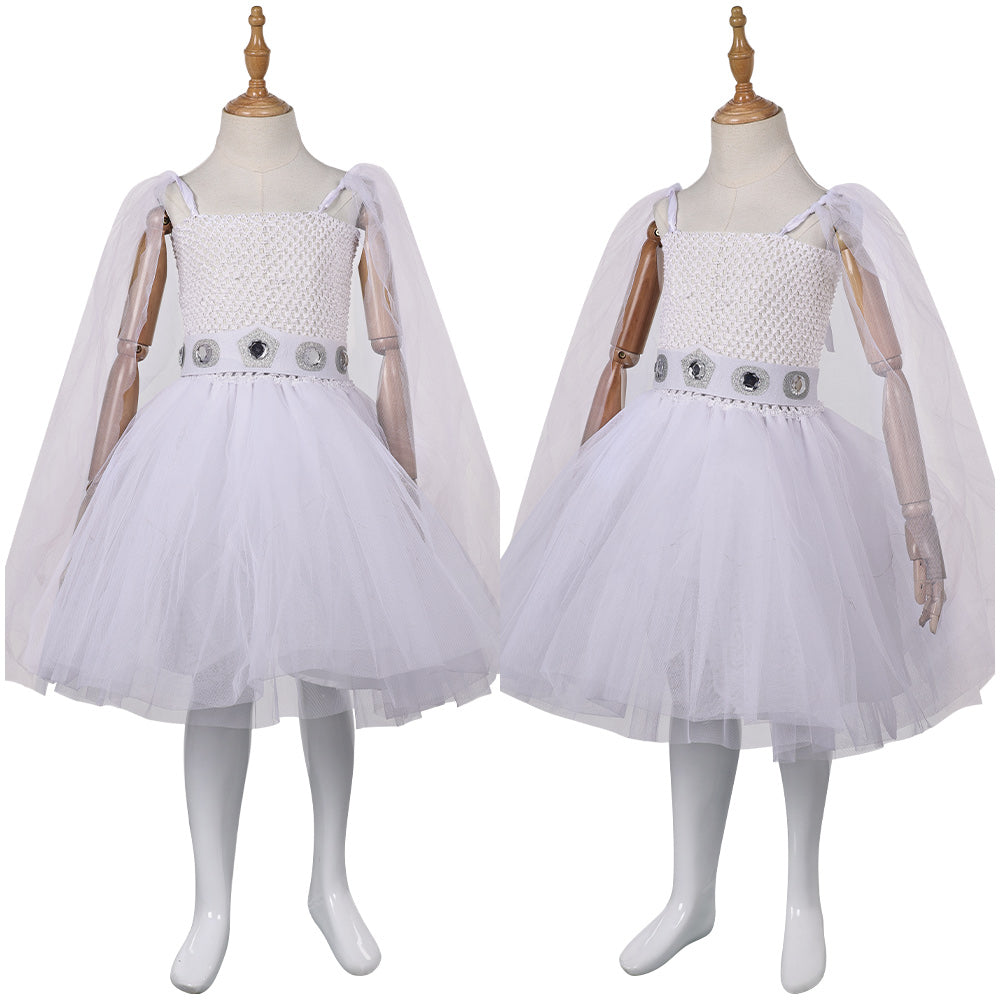 Enfant Princess Leia Robe en Maille Cosplay Costume Design Original