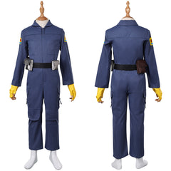 Enfant Skeleton Crew(2024) KB Tenue Bleue Cosplay Costume