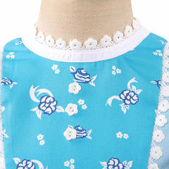 Enfant Stranger Things Saison 5 Holly Wheeler Robe Bleue Cosplay Costume