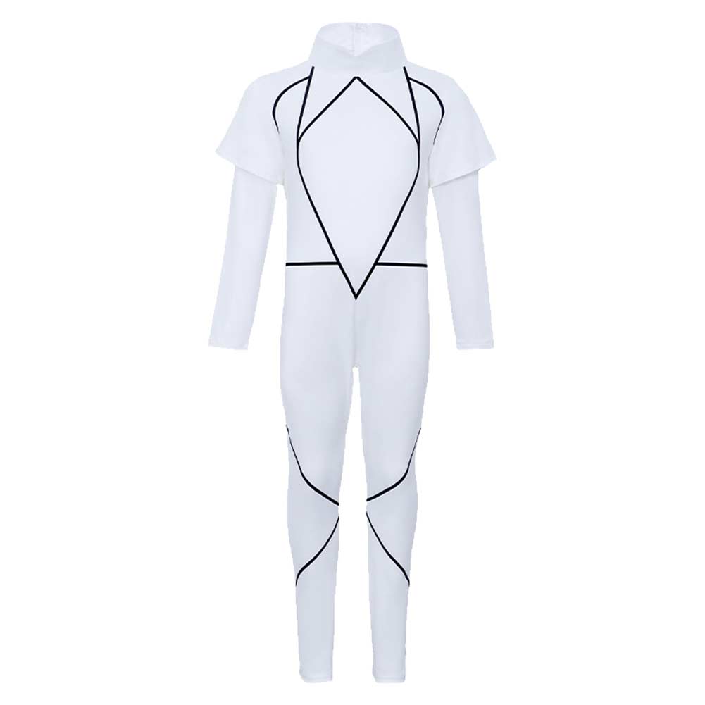 Enfant Stranger Things Saison 5 Kali‌ Combinaison Blanche Cosplay Costume