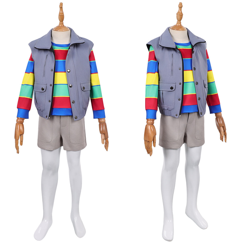 Enfant Stranger Things Saison 5(2025) Derek Tenue Violette Cosplay Costume