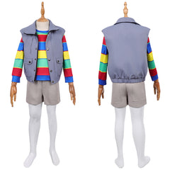 Enfant Stranger Things Saison 5(2025) Derek Tenue Violette Cosplay Costume