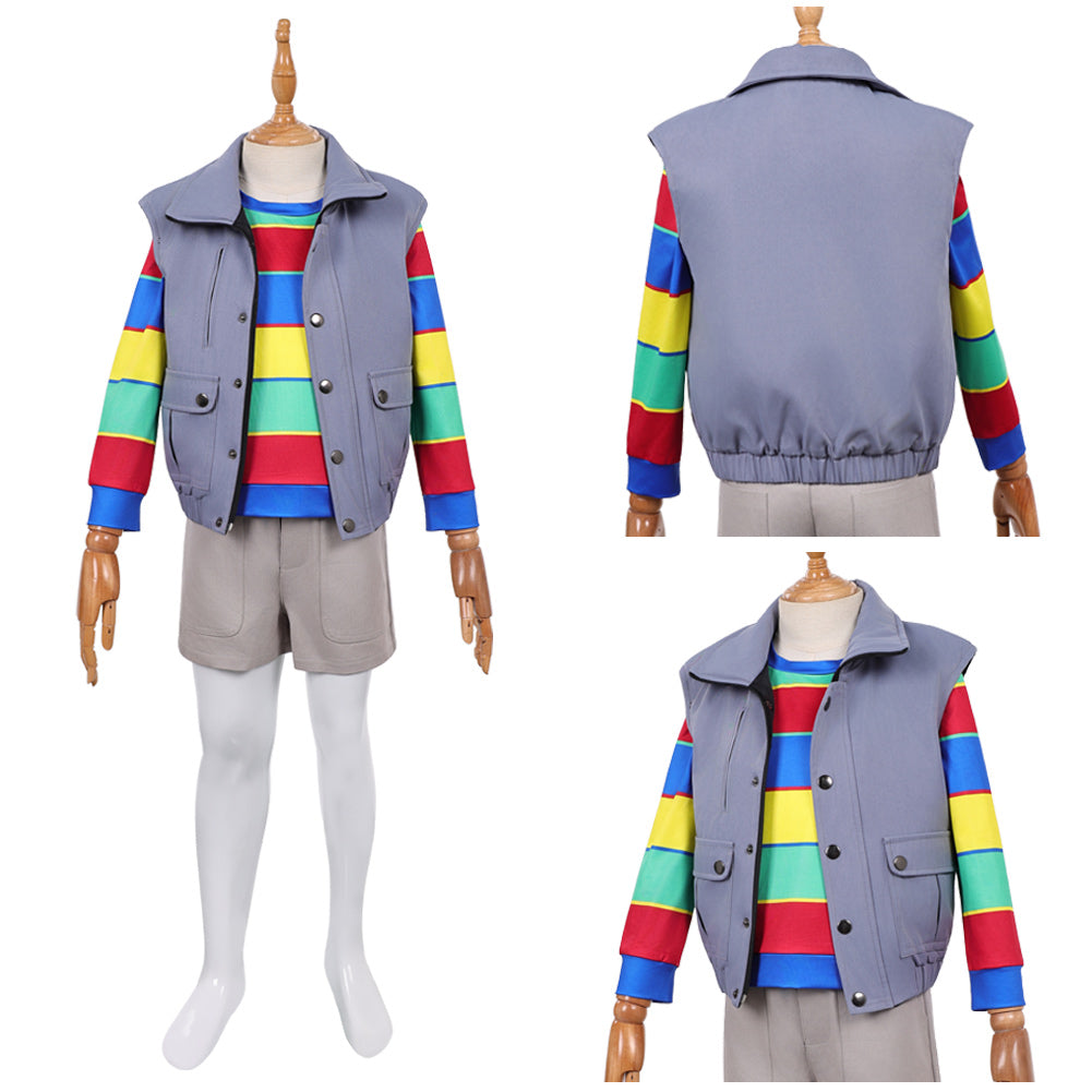 Enfant Stranger Things Saison 5(2025) Derek Tenue Violette Cosplay Costume