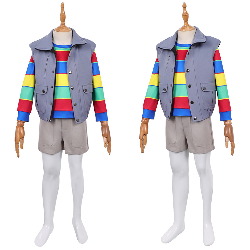Enfant Stranger Things Saison 5(2025) Derek Tenue Violette Cosplay Costume