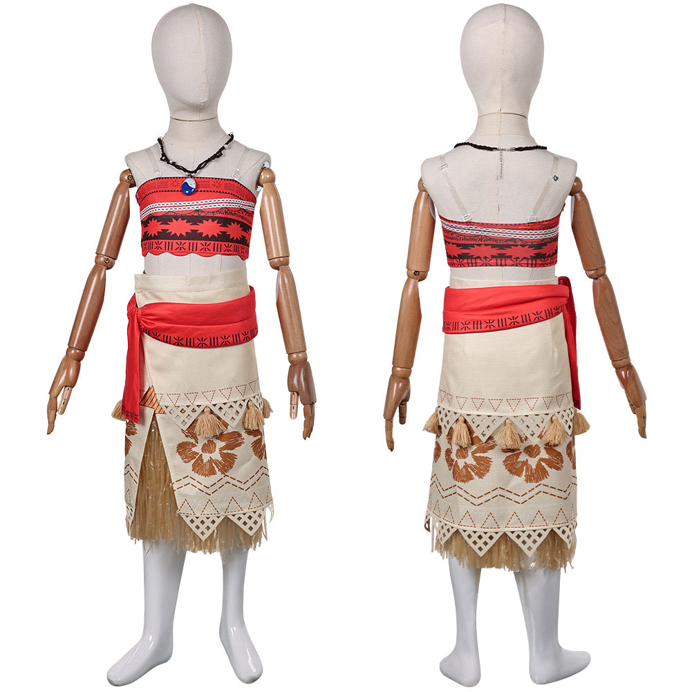 Enfant Vaiana 2(2024) Vaiana Robe Cosplay Costume Ver.2