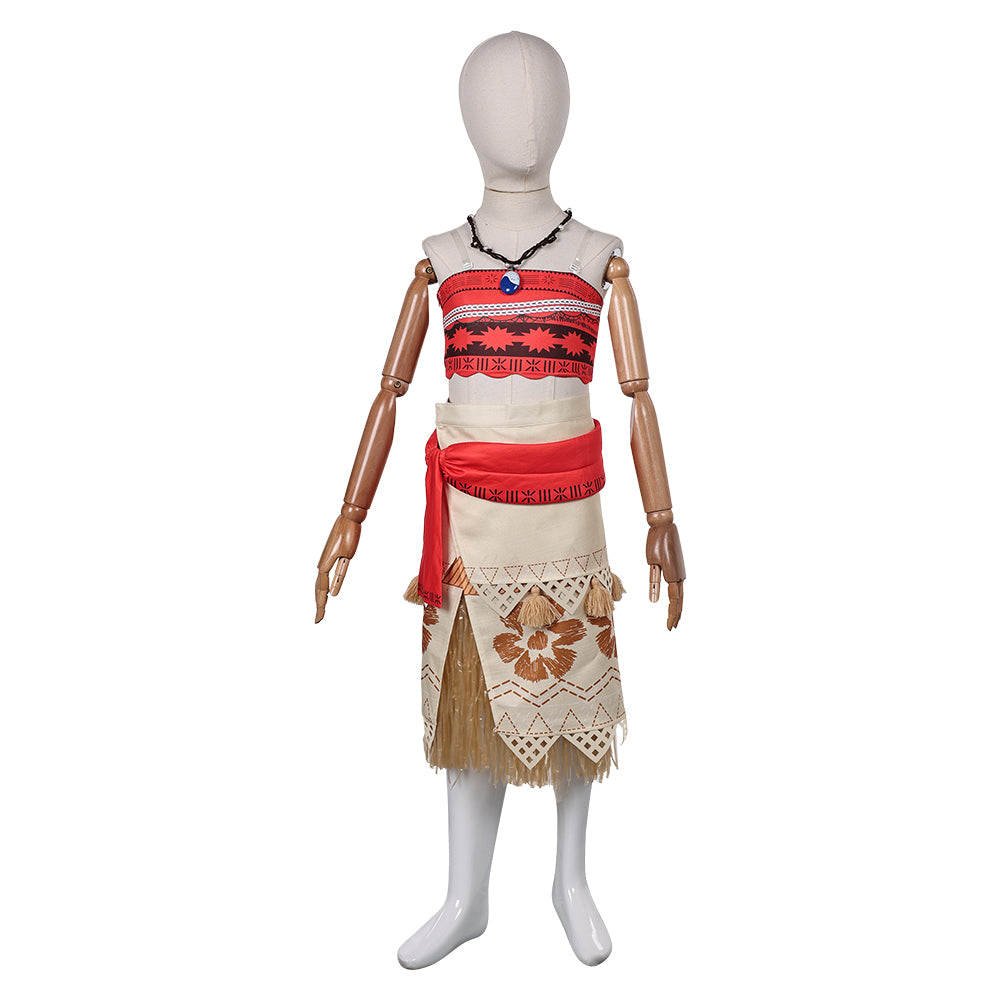 Enfant Vaiana 2(2024) Vaiana Robe Cosplay Costume Ver.2