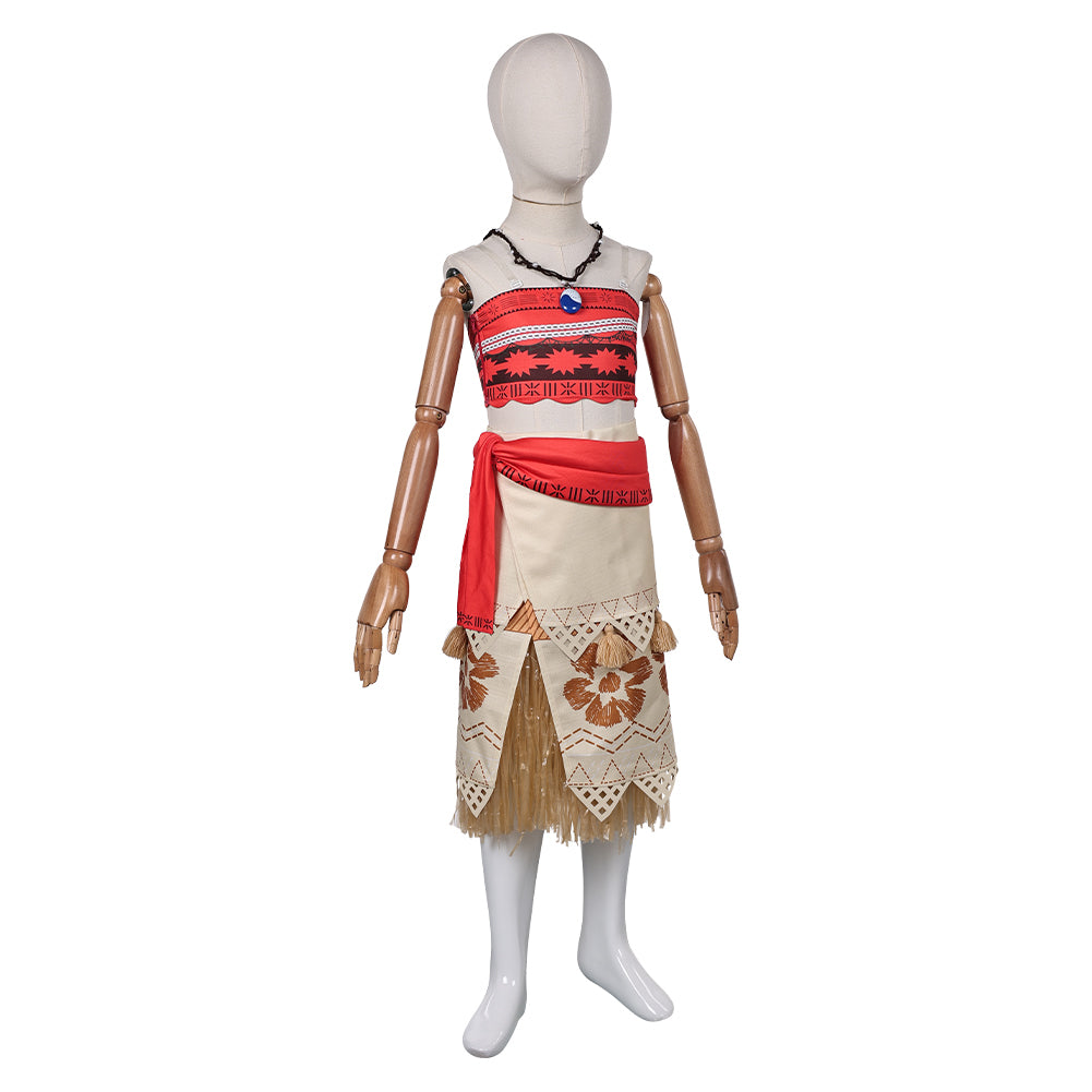 Enfant Vaiana 2(2024) Vaiana Robe Cosplay Costume Ver.2