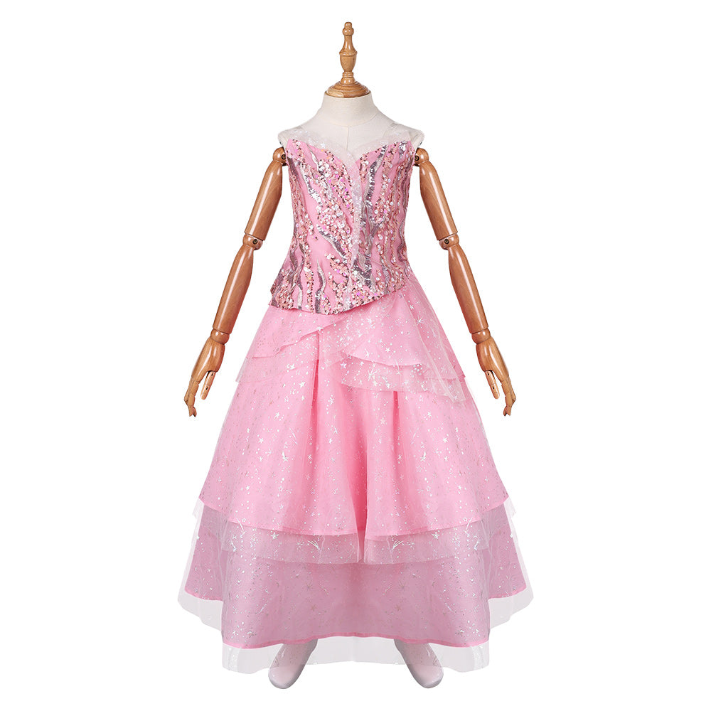 Enfant Wicked(2024) Glinda Tenue Rose Copslay Costume