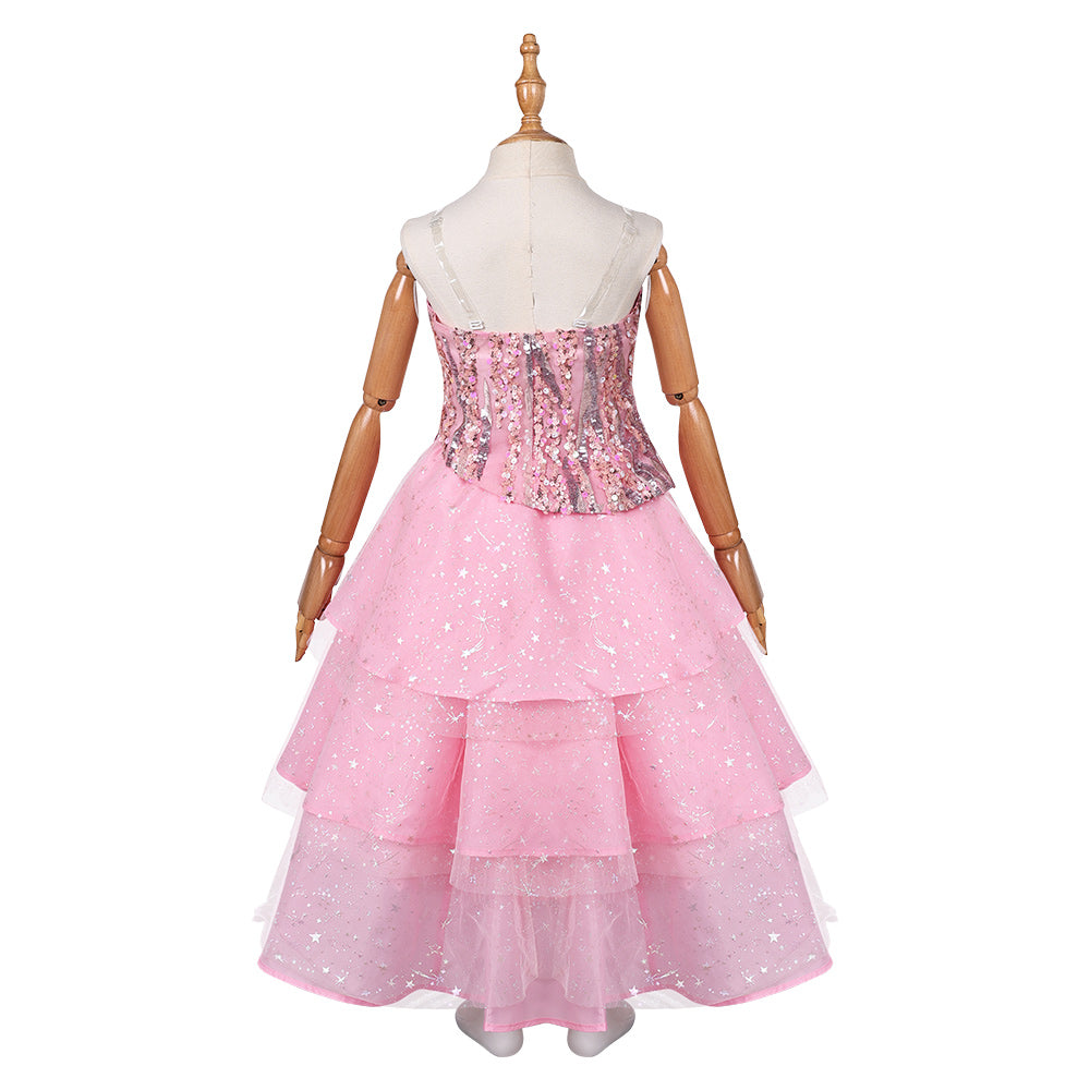 Enfant Wicked(2024) Glinda Tenue Rose Copslay Costume