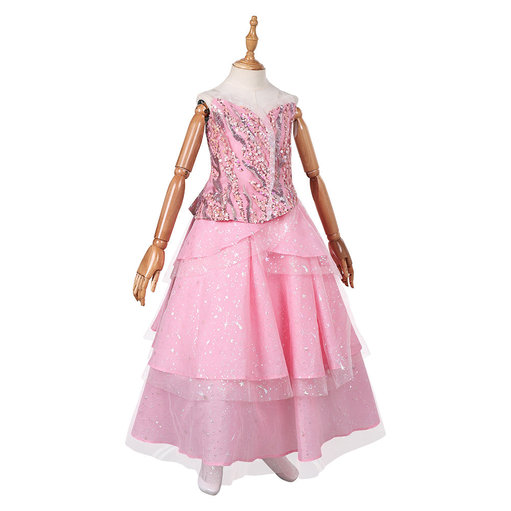 Enfant Wicked(2024) Glinda Tenue Rose Copslay Costume