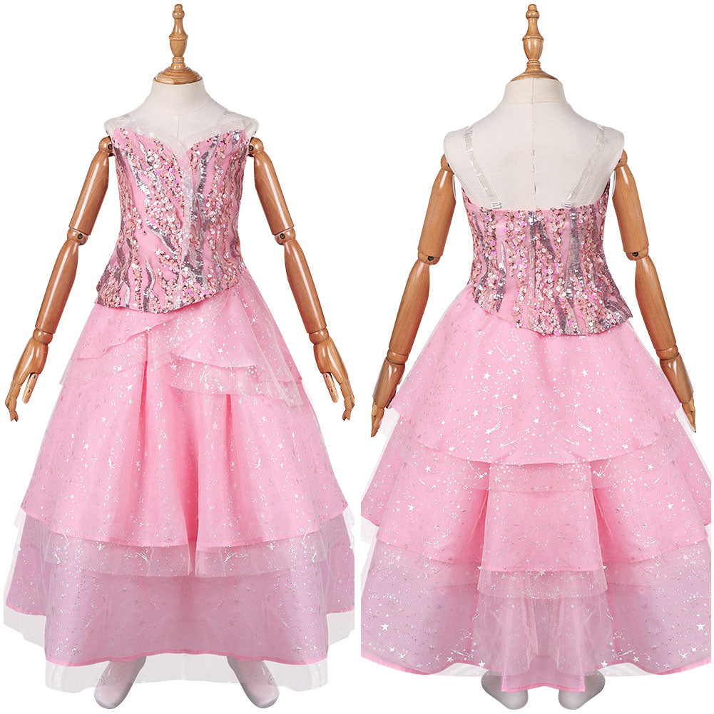 Enfant Wicked(2024) Glinda Tenue Rose Copslay Costume