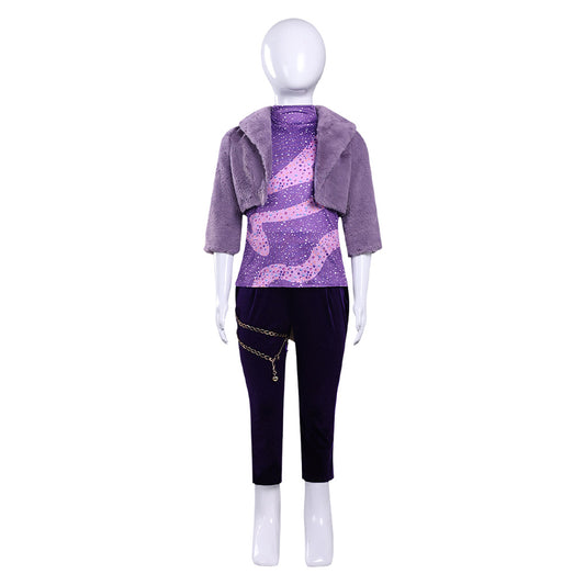 Enfant Zootopia 2(2025) Gazelle Tenue Violette Cosplay Costume