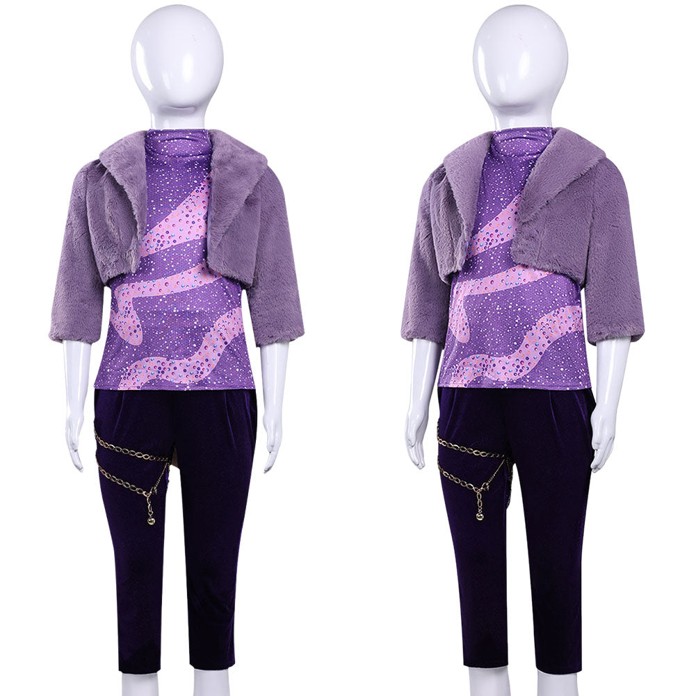 Enfant Zootopia 2(2025) Gazelle Tenue Violette Cosplay Costume