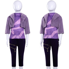 Enfant Zootopia 2(2025) Gazelle Tenue Violette Cosplay Costume