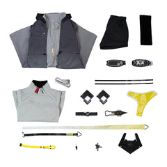 Arknights: Endfield(2026) Femme Endministrator Tenue Grise Cosplay Costume