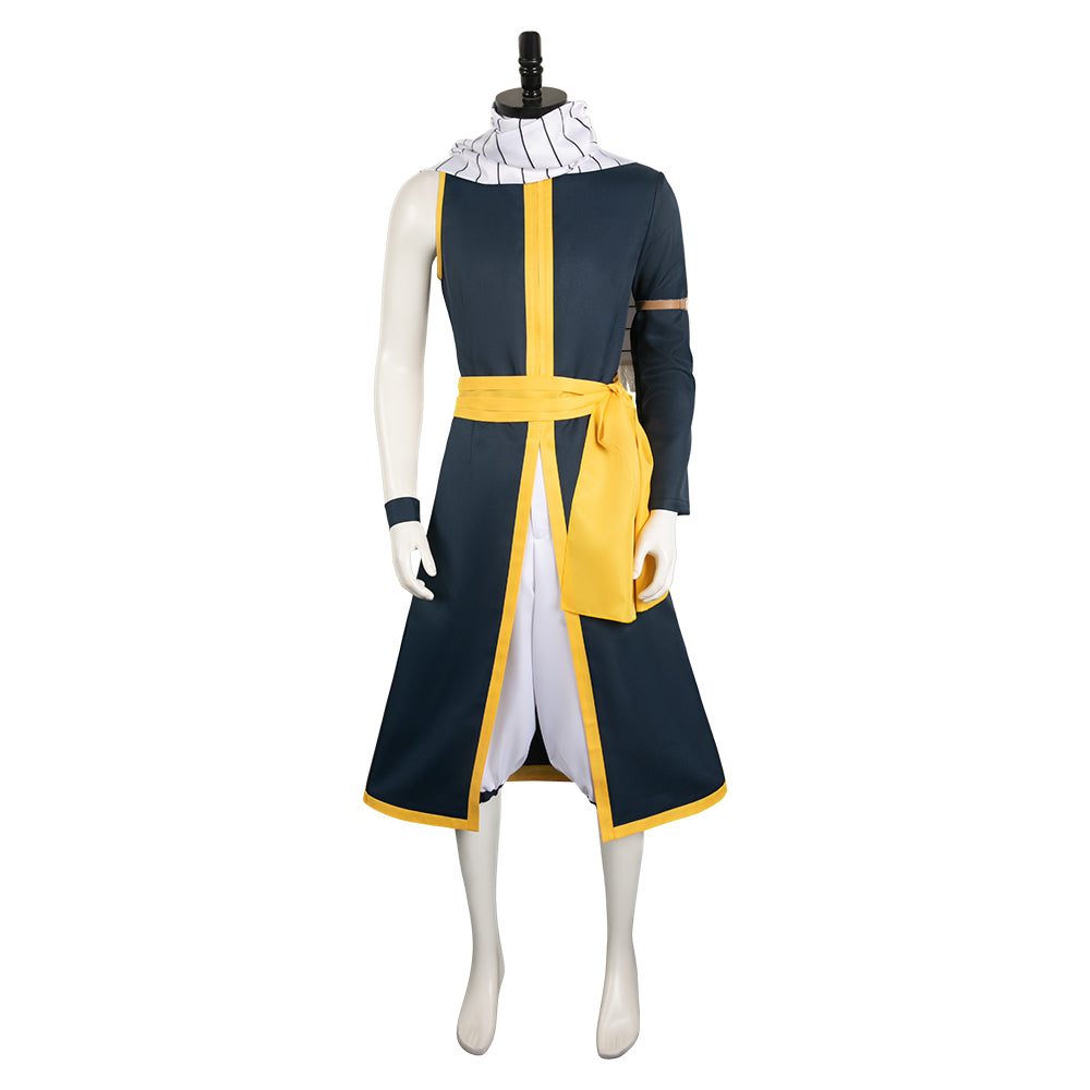 Fairy Tail Natsu Dragneel Tenue Bleue Cosplay Costume