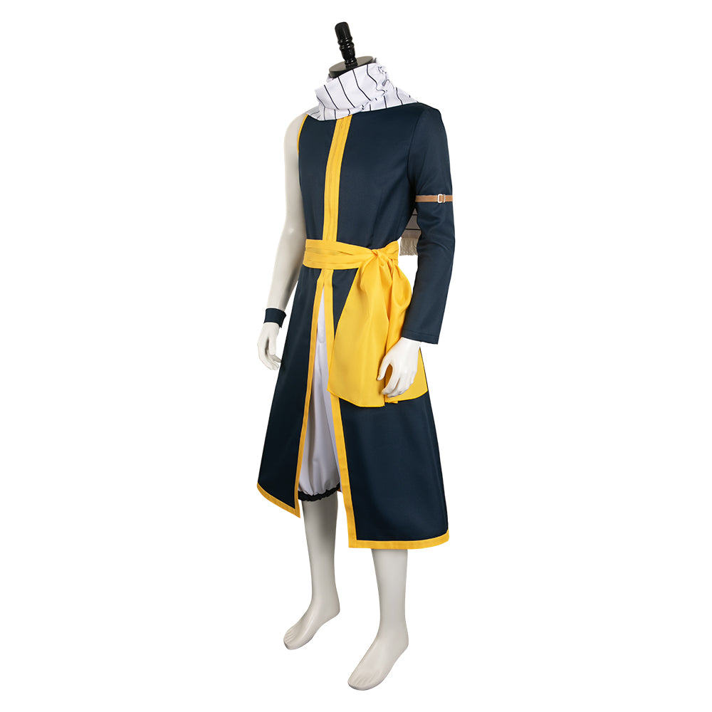 Fairy Tail Natsu Dragneel Tenue Bleue Cosplay Costume