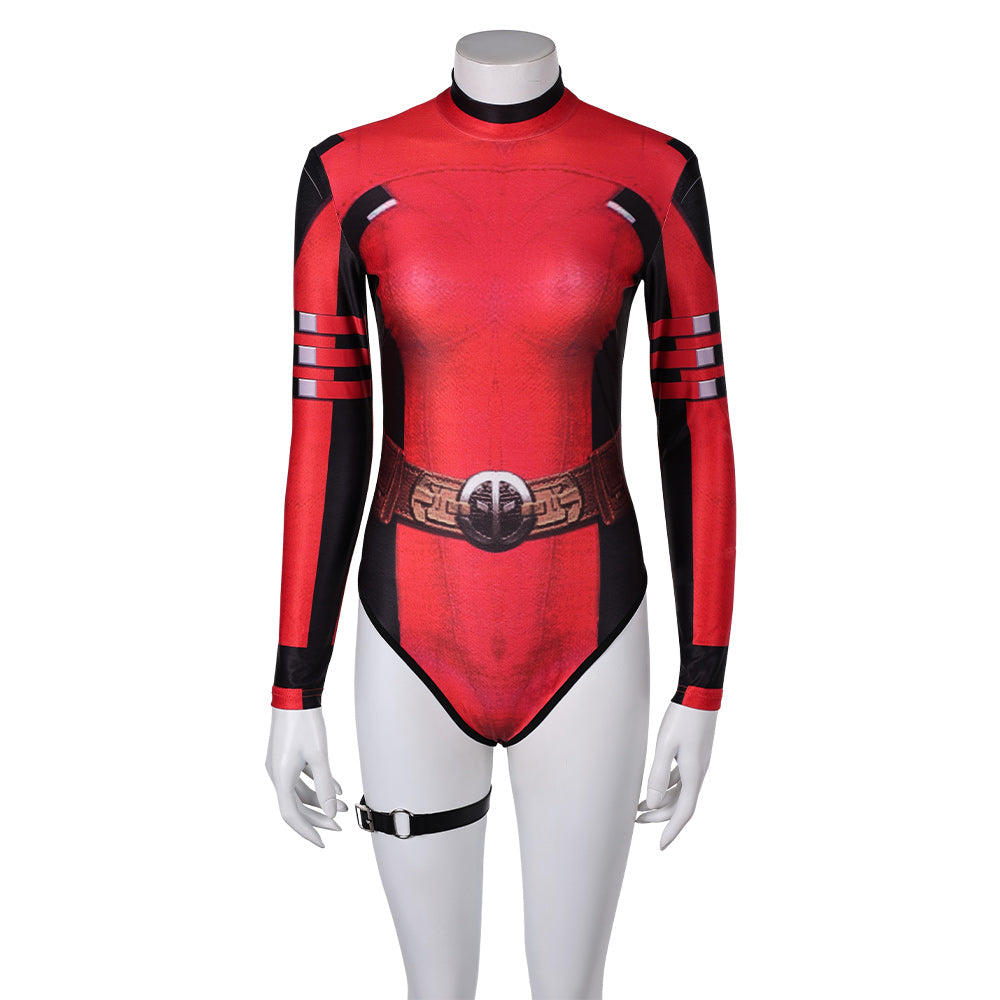 Femme Deadpool & Wolverine(2024) Deadpool Maillot de Bain Une Pièce Cosplay Costume