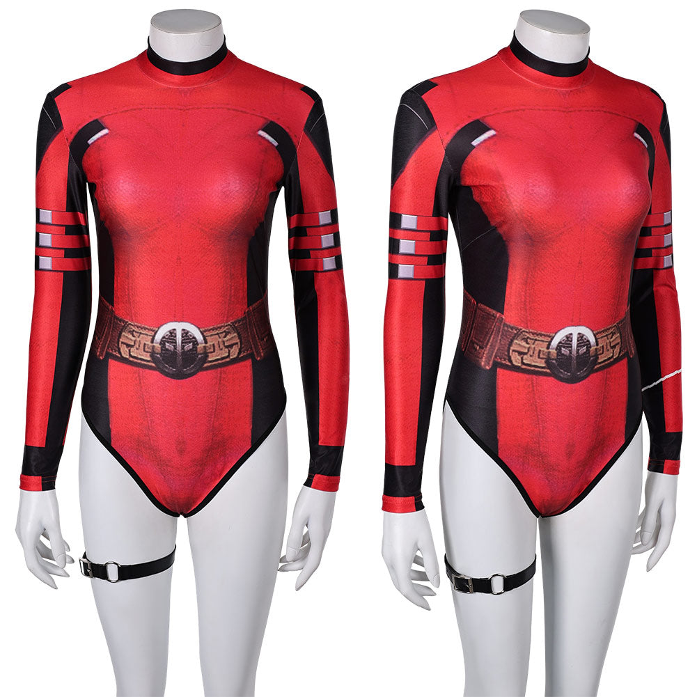 Femme Deadpool & Wolverine(2024) Deadpool Maillot de Bain Une Pièce Cosplay Costume