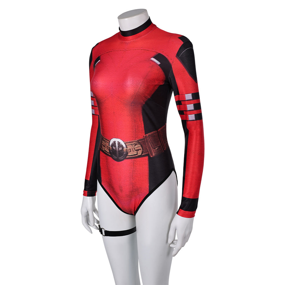 Femme Deadpool & Wolverine(2024) Deadpool Maillot de Bain Une Pièce Cosplay Costume