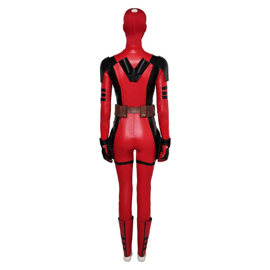 Femme Deadpool & Wolverine(2024) Deadpool Wade Wilson Combinaison Rouge Cosplay Costume