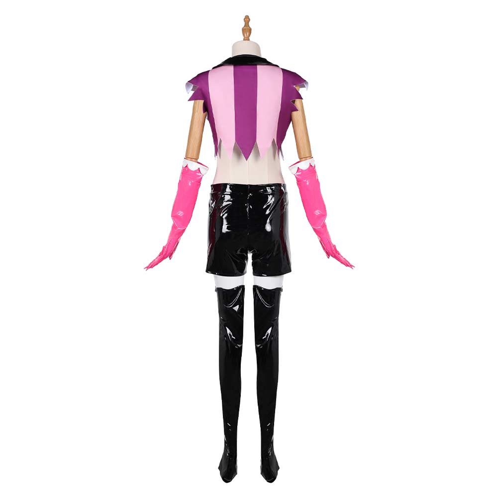 Femme Hazbin Hotel 2(2025) Angel Dust Tenue de Gilet Cosplay Costume