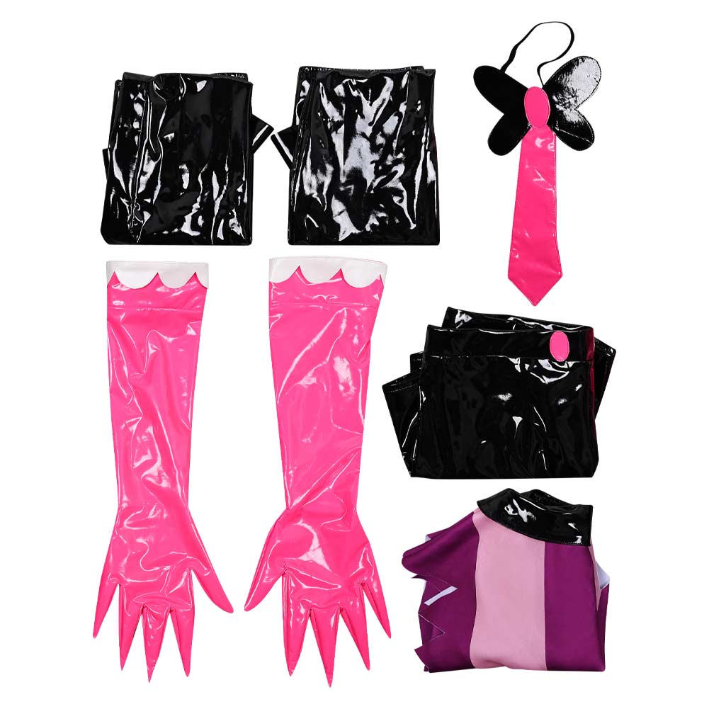 Femme Hazbin Hotel 2(2025) Angel Dust Tenue de Gilet Cosplay Costume