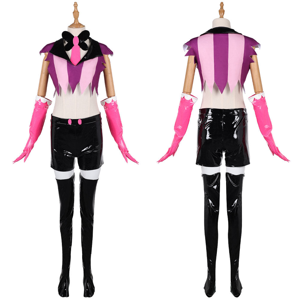 Femme Hazbin Hotel 2(2025) Angel Dust Tenue de Gilet Cosplay Costume