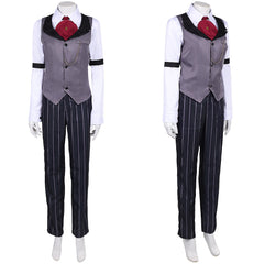 Femme Hazbin Hotel 2(2025) Sir Pentious Tenue Grise Cosplay Costume