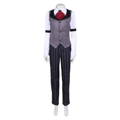 Femme Hazbin Hotel 2(2025) Sir Pentious Tenue Grise Cosplay Costume