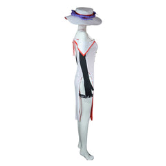 Femme Hazbin Hotel(2024) Lucifer Robe Blanche Cosplay Costume