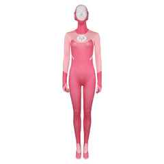 Femme Invincible(2024) Atom Eve Combinaison Rose Cosplay Costume