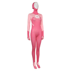 Femme Invincible(2024) Atom Eve Combinaison Rose Cosplay Costume