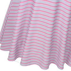 Femme Wicked Glinda Robe Rayée Cosplay Costume