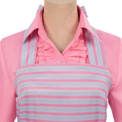 Femme Wicked Glinda Robe Rayée Cosplay Costume