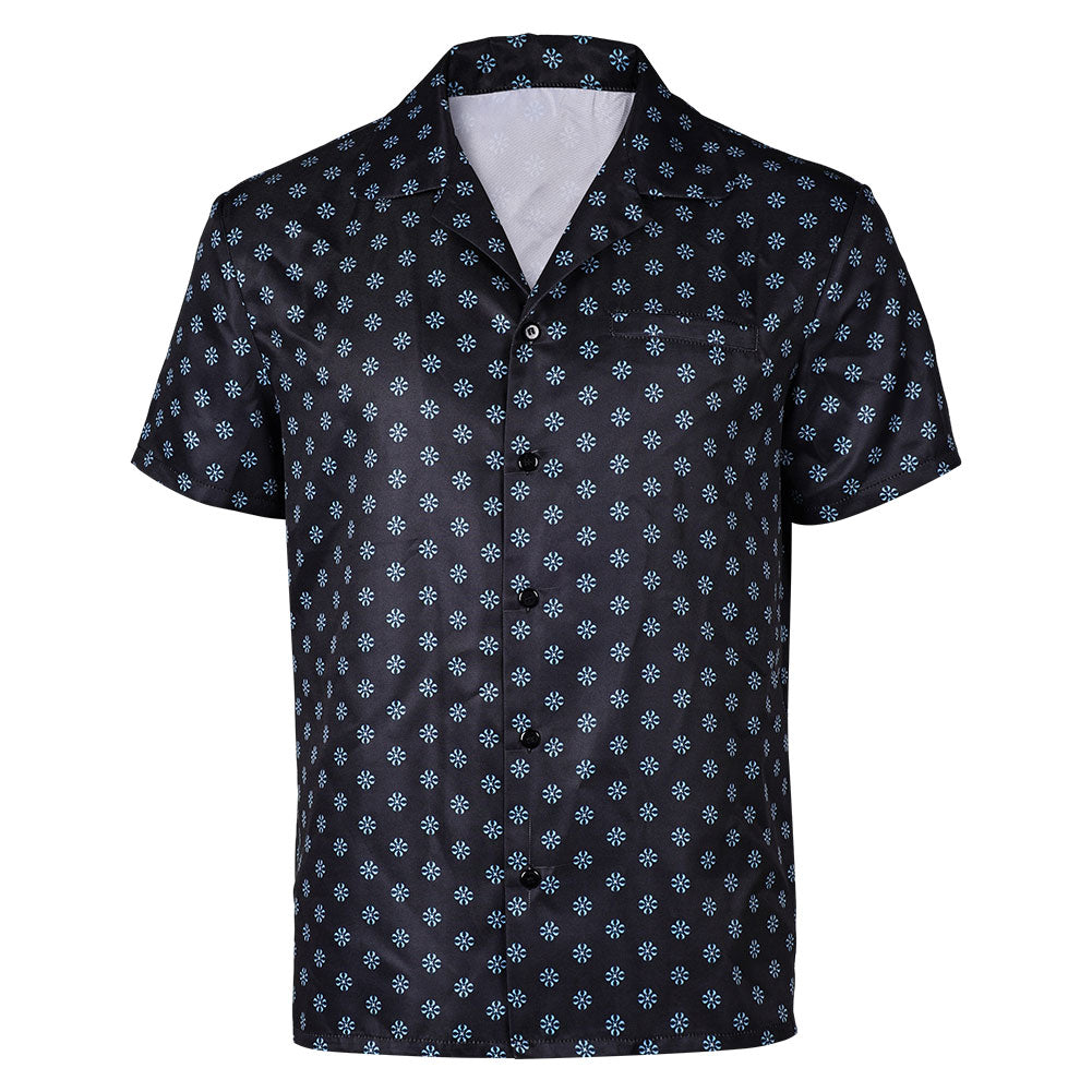 Bar Routier(2024) Road House Dalton Chemise Noir Imprimée Cosplay Cost ...