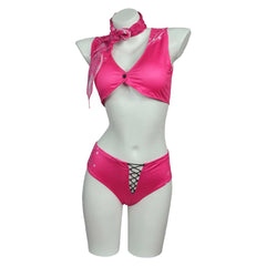 Film Barbie Margot Robbie Barbie Maillot de Bain Bikini Rose Cosplay Costume