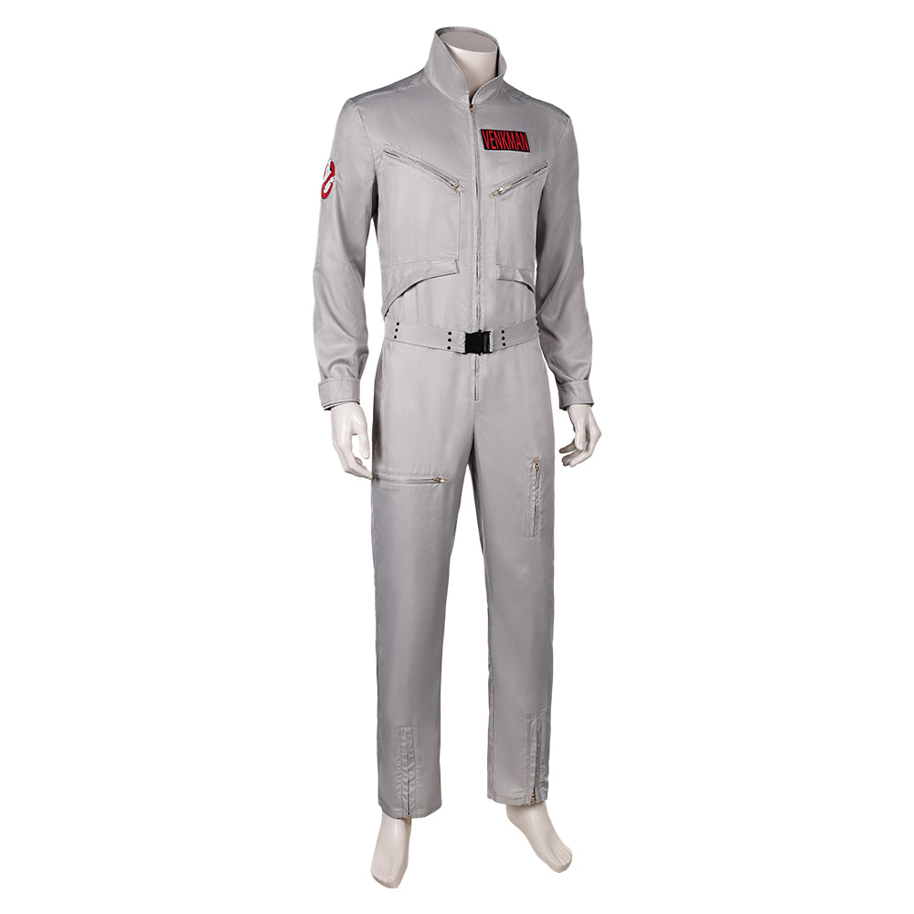 Film Ghostbusters 2024 Dr.Peter Venkman Uniforme Gris Cosplay Costume