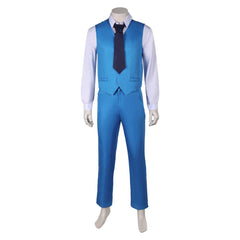 Film Joker: Folie à Deux(2024) Arthur Fleck Joker Tenue Bleue Cosplay Costume