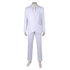 Film Joker: Folie à Deux(2024) Arthur Fleck Tenue Blanche Cosplay Costume Ver.2