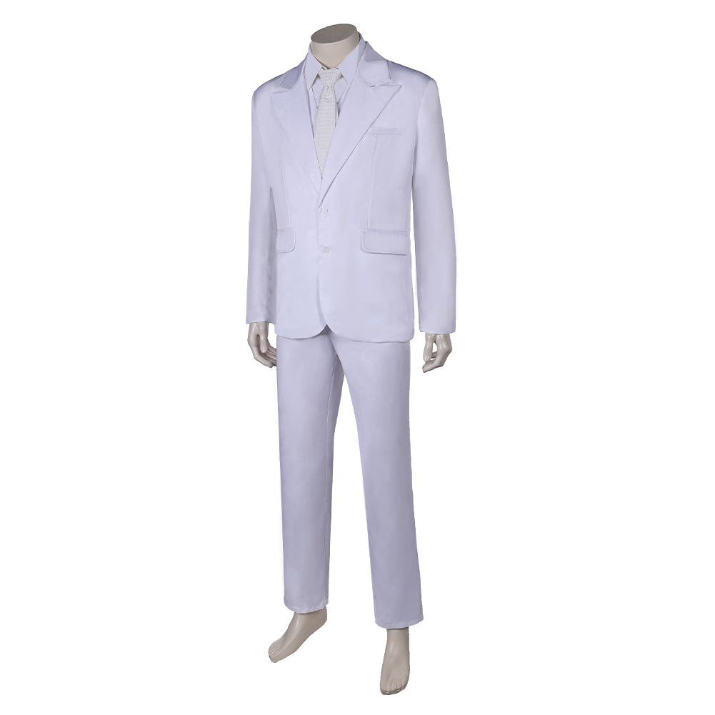 Film Joker: Folie à Deux(2024) Arthur Fleck Tenue Blanche Cosplay Costume Ver.2