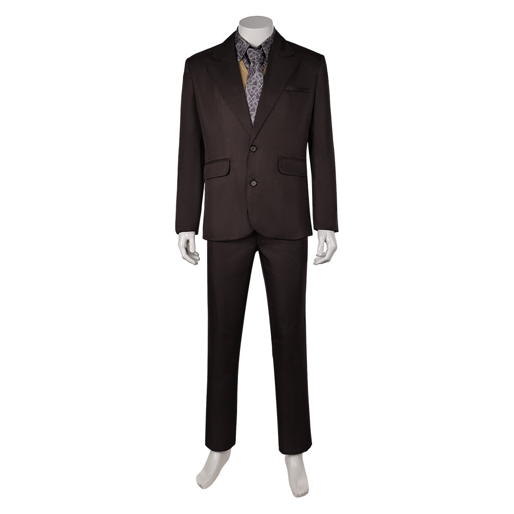 Film Joker: Folie à Deux(2024) Joker Arthur Fleck Tenue Gris Foncé Cosplay Costume