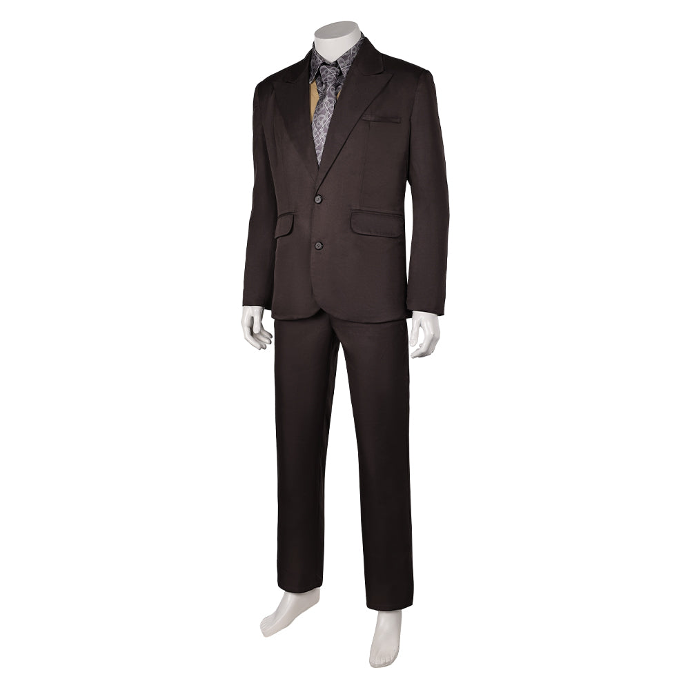 Film Joker: Folie à Deux(2024) Joker Arthur Fleck Tenue Gris Foncé Cosplay Costume