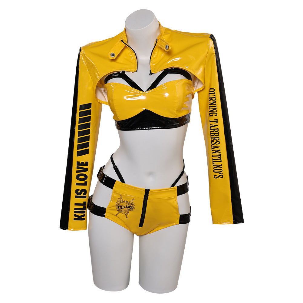 Film Kill Bill(2025) The Bride Lingerie Jaune Sexy Cosplay Costume