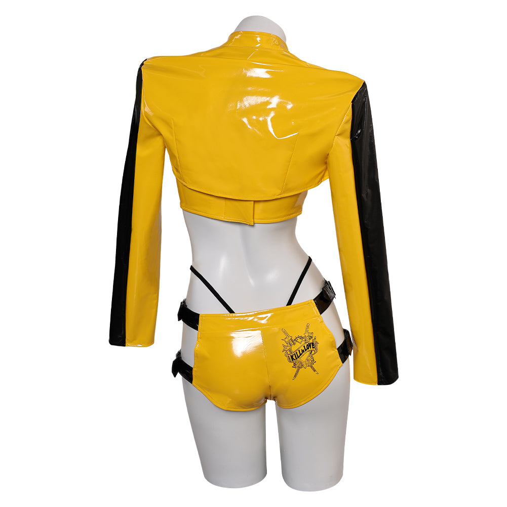 Film Kill Bill(2025) The Bride Lingerie Jaune Sexy Cosplay Costume