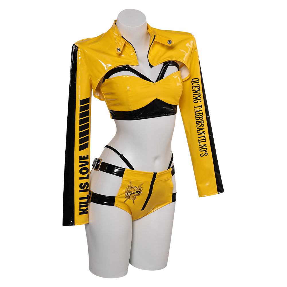 Film Kill Bill(2025) The Bride Lingerie Jaune Sexy Cosplay Costume