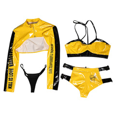 Film Kill Bill(2025) The Bride Lingerie Jaune Sexy Cosplay Costume